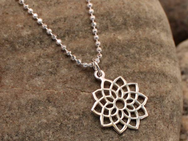 Sterling Silver Crown Chakra Necklace