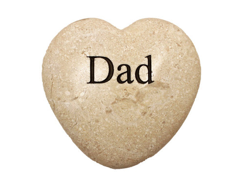 Dad Large Engraved Heart