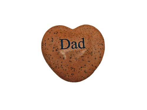 Dad Small Engraved Heart