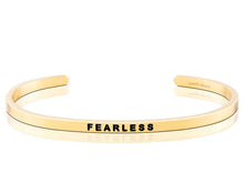 Load image into Gallery viewer, Fearless Mantraband Cuff Bracelet