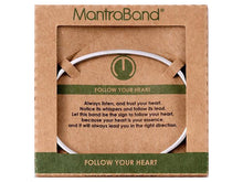 Load image into Gallery viewer, Follow Your Heart Mantraband Cuff Bracelet