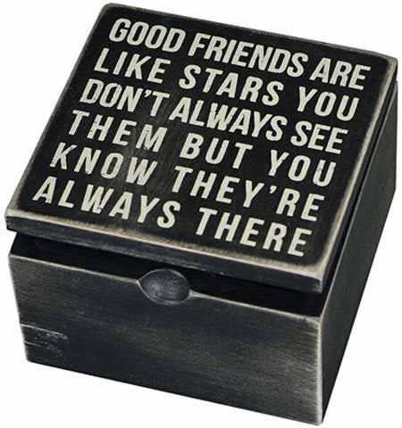 Good Friends Are Like Stars Keepsake Box
