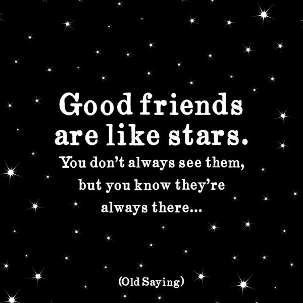 Good Friends are like Stars Quotable Card or Magnet