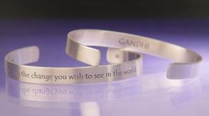Gandhi Be The Change Cuff Bracelet