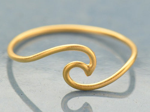 Gold Wave Ring