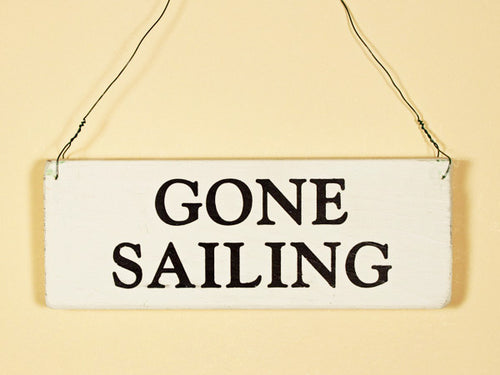 Gone Sailing Mini Hanging Sign