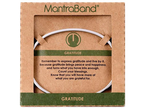 Gratitude Mantraband Cuff Bracelet