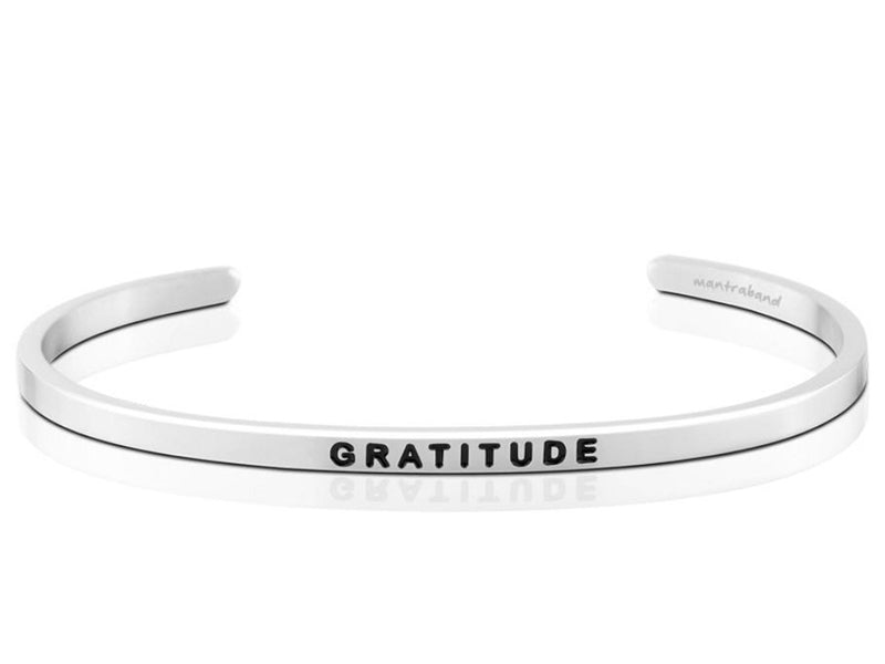 Gratitude Mantraband Cuff Bracelet