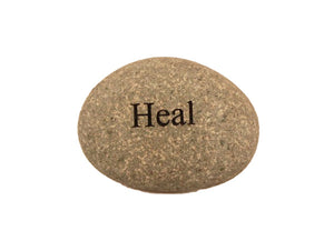 Heal Small Carved Beach Stone