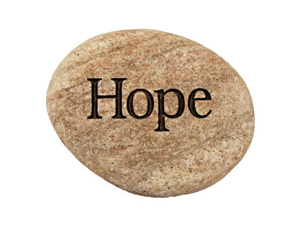 Hope Carved River Stone