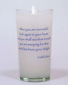 When you are Sorrowful Memorial Candle