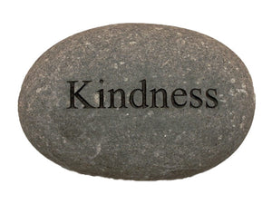 Kindness Carved River Stone