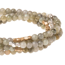 Load image into Gallery viewer, Labradorite Gemstone Wrap With Gold and Silver Accents