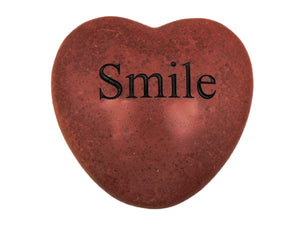 Smile Large Engraved Heart