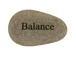 Balance Carved River Stone