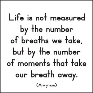 Life is Not Measured Quotable Card or Magnet