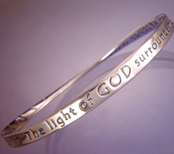 Sterling Silver The Light of God Mobius Bracelet