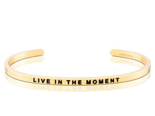 Load image into Gallery viewer, Live In The Moment Mantraband Cuff Bracelet