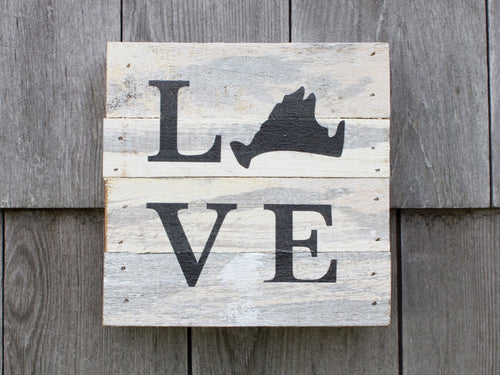 Love Small Reclaimed Sign