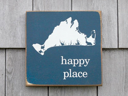 Martha's Vineyard Happy Place Sign