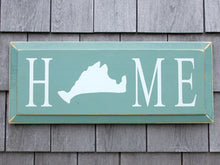 Load image into Gallery viewer, Home Sign with Martha&#39;s Vineyard Island