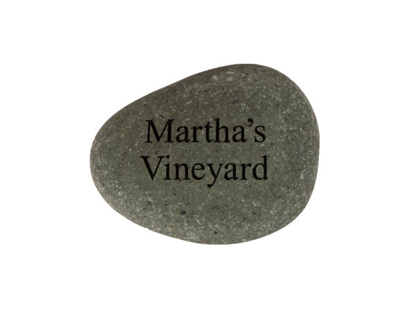 Martha's Vineyard Small Carved Beach Stone