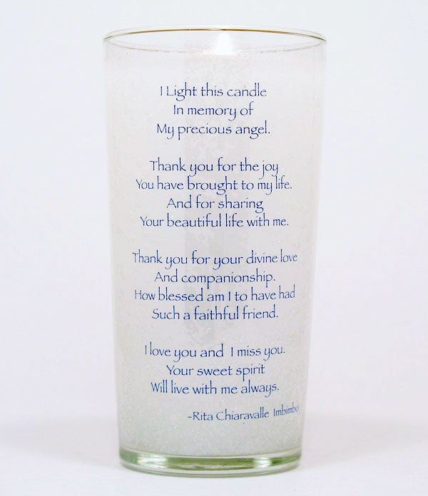 Maxie's Prayer Pet Memorial Candle