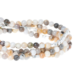 Mexican Onyx Gemstone Wrap With Gold and Silver Accents