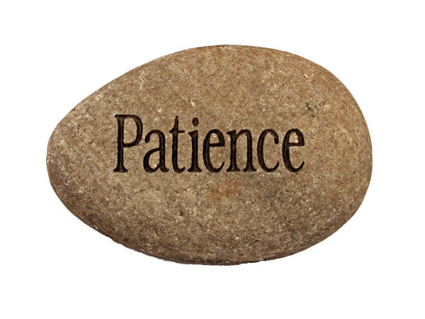 Patience Carved River Stone