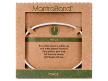 Load image into Gallery viewer, Peace Mantraband Cuff Bracelet