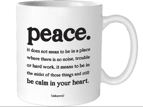 Quotable Peace Mug