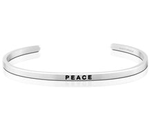 Load image into Gallery viewer, Peace Mantraband Cuff Bracelet