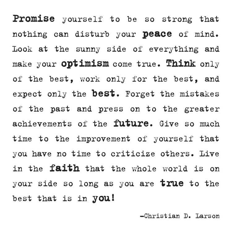 Promise Yourself to be Strong Quotable Card or Magnet