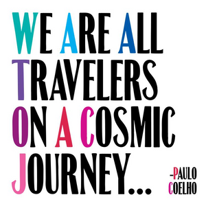 We are All Travelers Quotable Card or Magnet