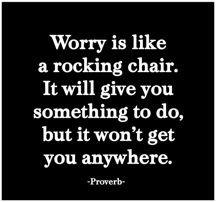 Worry Like a Rocking Chair Magnet