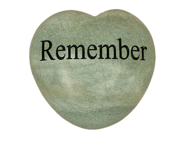 Remember Large Engraved Heart