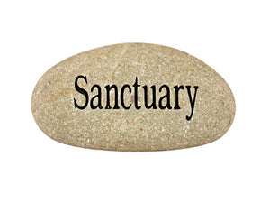 Sanctuary Carved River Stone