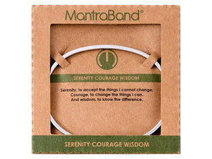 Serenity Courage Wisdom Mantraband Cuff Bracelet