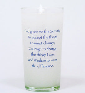 Serenity Prayer Memorial Candle