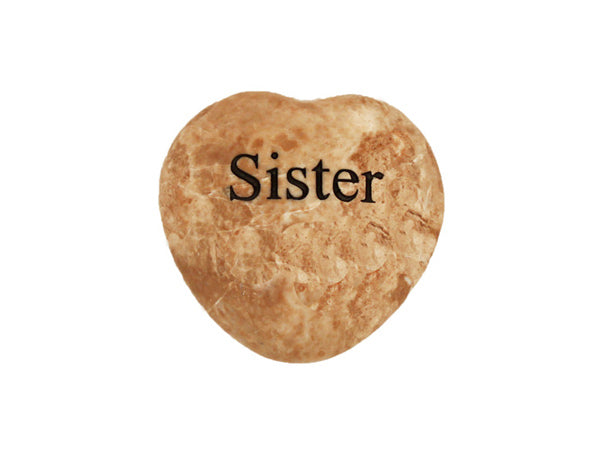 Sister Small Engraved Heart