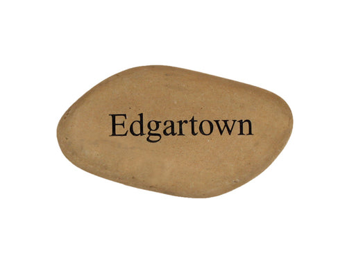 Edgartown Small Carved Beach Stone