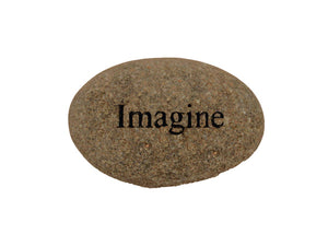 Imagine Small Carved Beach Stone