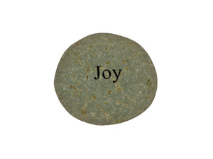 Joy Small Carved Beach Stone