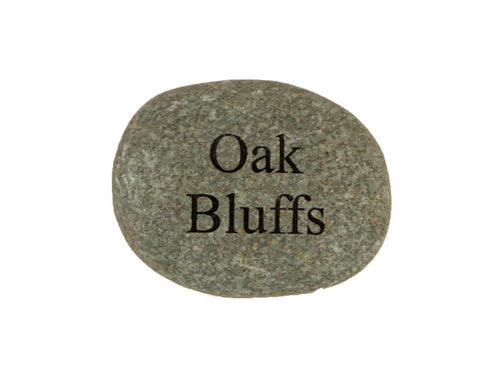 Oak Bluffs Small Carved Beach Stone