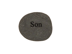 Son Small Carved Beach Stone