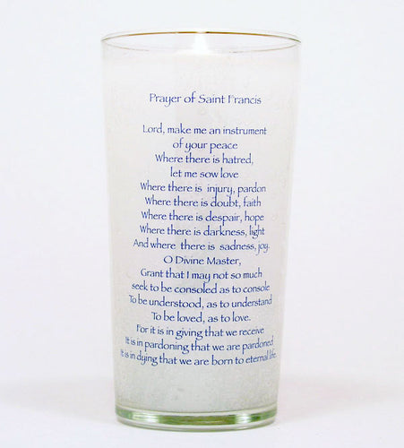 Prayer of St. Francis Memorial Candle