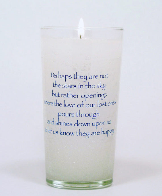 Perhaps they are not Stars Memorial Candle