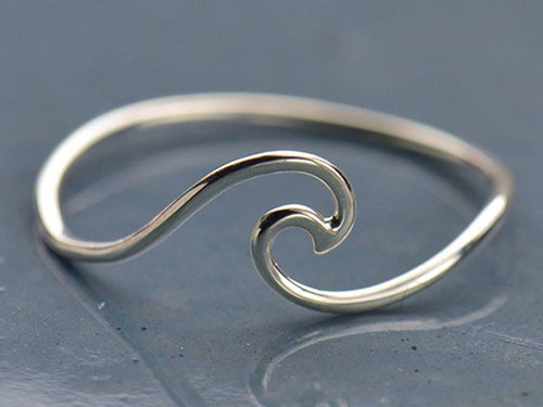 Sterling Silver Wave Ring