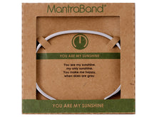 Load image into Gallery viewer, You Are My Sunshine Mantraband Cuff Bracelet
