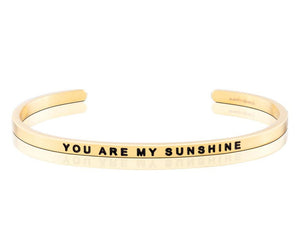 You Are My Sunshine Mantraband Cuff Bracelet